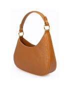 Sac à bandoulière en Cuir Nevia cognac - 20x6x10 cm