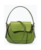 Sac à main en Cuir Edna vert clair - 24x9x19 cm