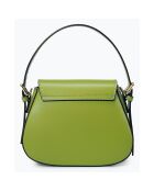 Sac à main en Cuir Edna vert clair - 24x9x19 cm