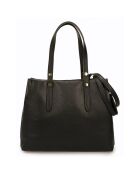 Sac à main en Cuir Bianca noir - 30x11x23 cm