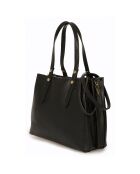 Sac à main en Cuir Bianca noir - 30x11x23 cm