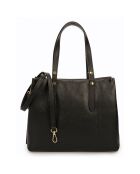 Sac à main en Cuir Bianca noir - 30x11x23 cm
