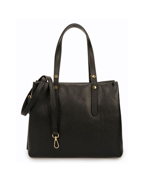 Sac à main en Cuir Bianca noir - 30x11x23 cm