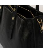Sac à main en Cuir Bianca noir - 30x11x23 cm