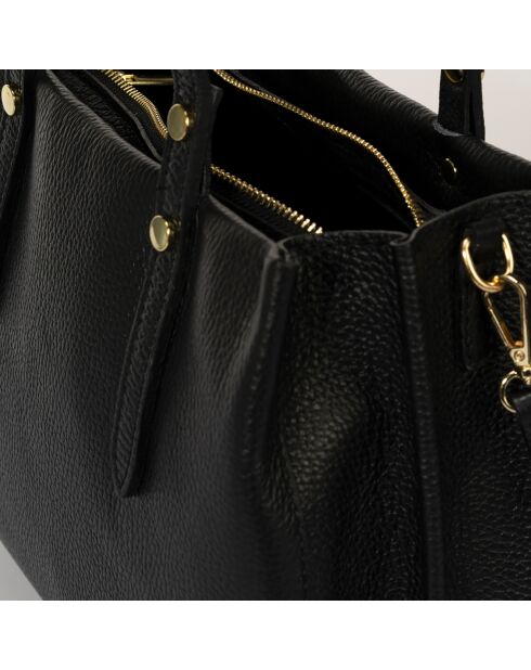 Sac à main en Cuir Bianca noir - 30x11x23 cm