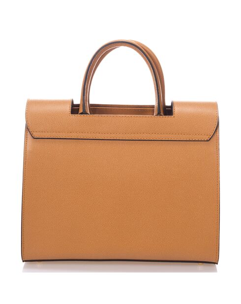 Sac à main en Cuir Zita cognac - 30x13x23 cm