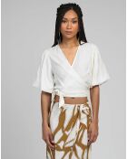 Blouse Koma blanc casse