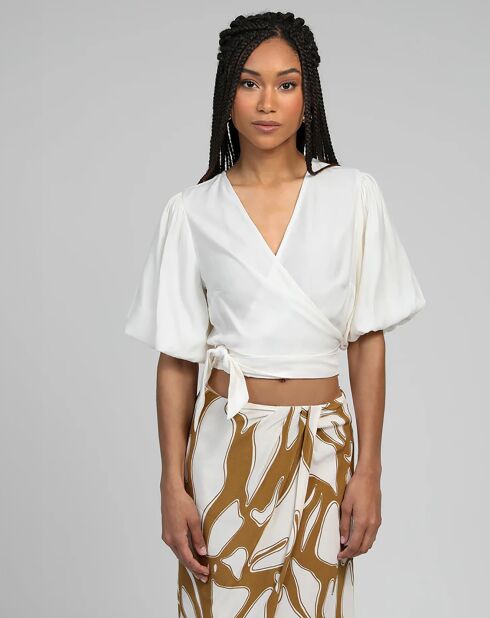 Blouse Koma blanc casse