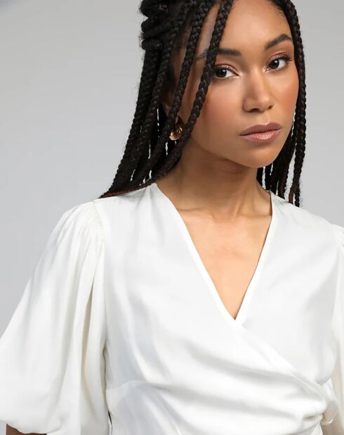 Blouse Koma blanc casse