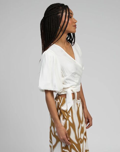 Blouse Koma blanc casse