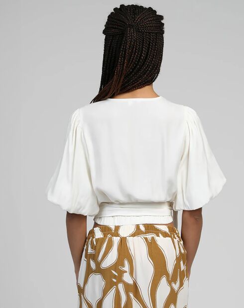 Blouse Koma blanc casse