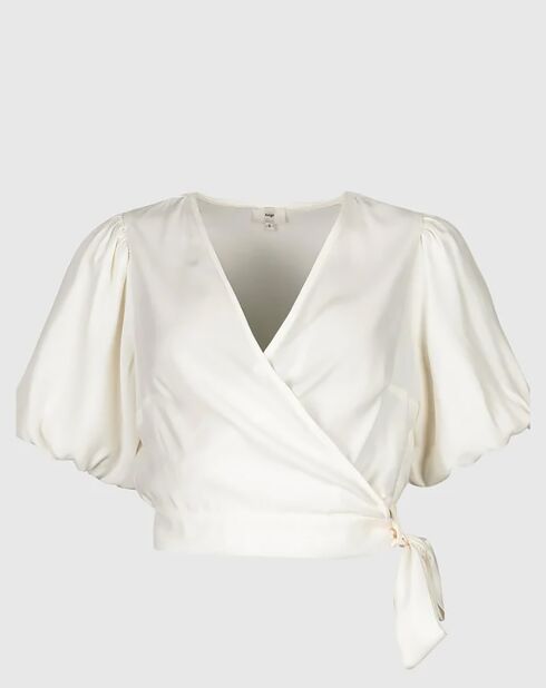 Blouse Koma blanc casse
