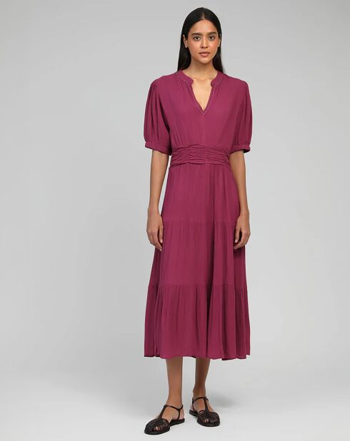 Robe Omoa framboise