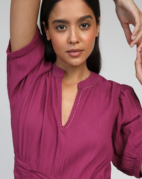 Robe Omoa framboise