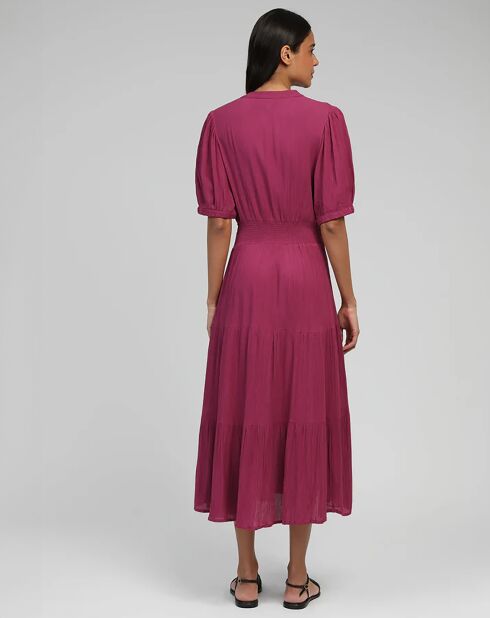 Robe Omoa framboise