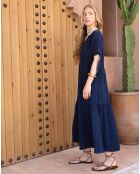 Robe Osamdou indigo