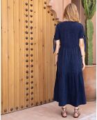 Robe Osamdou indigo