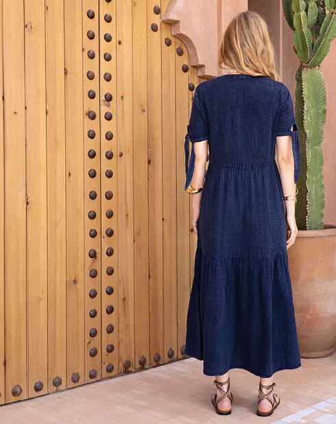 Robe Osamdou indigo