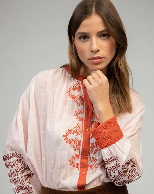Chemise Siska rose