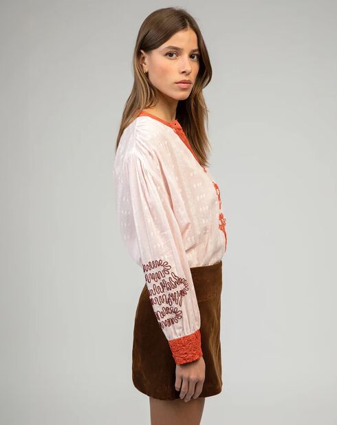 Chemise Siska rose