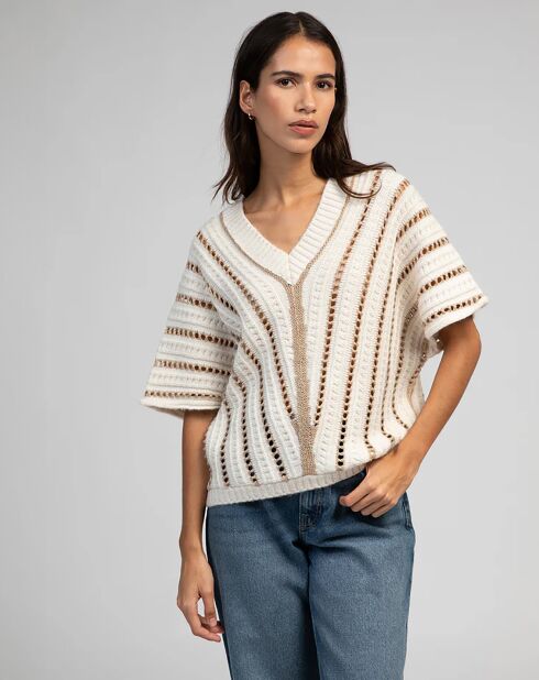 Pull Leetchi écru