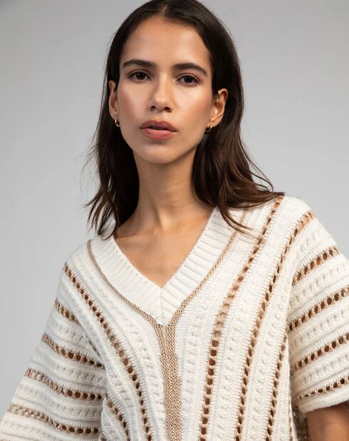 Pull Leetchi écru