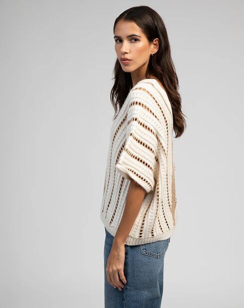 Pull Leetchi écru
