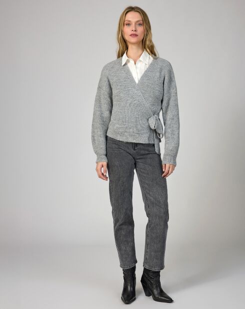 Cardigan Leninona gris chiné