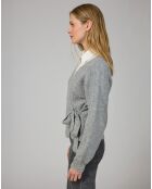 Cardigan Leninona gris chiné
