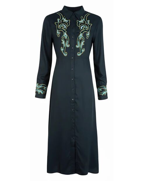 Robe Owiny noir/vert