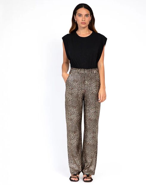Pantalon Pierot léopard