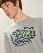 T-Shirt Tee Est gris chiné