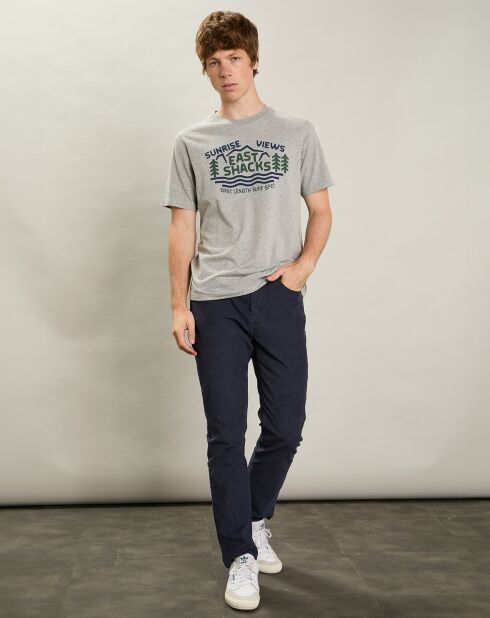 Pantalon en Velours côtelé Tim marine