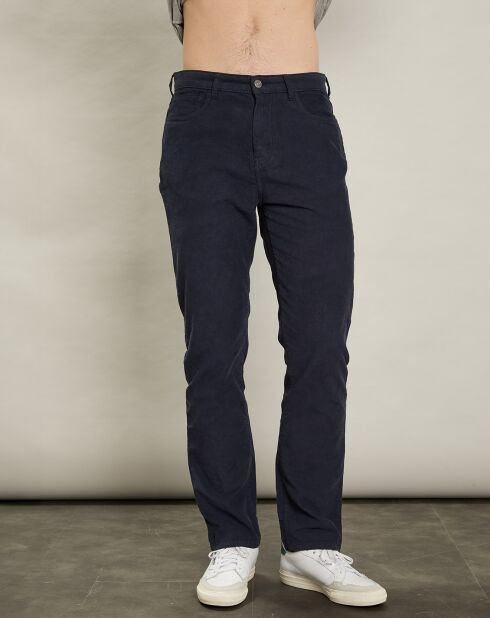 Pantalon en Velours côtelé Tim marine