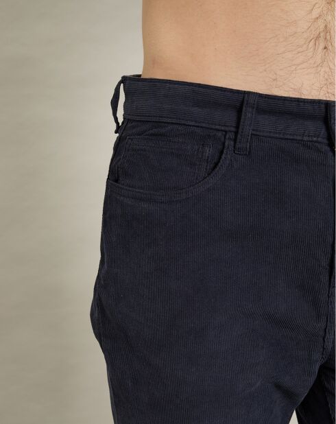 Pantalon en Velours côtelé Tim marine