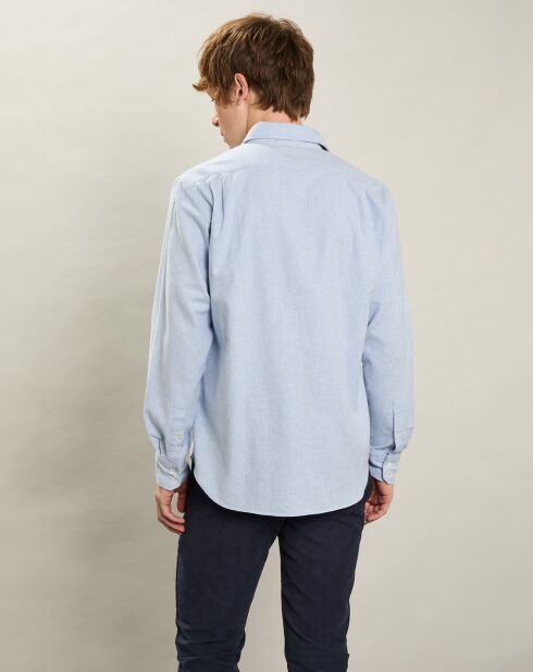 Chemise en Flanelle regular Paul ciel