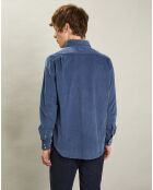 Chemise regular en Velours côtelé Paul Pat cobalt