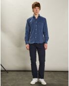 Chemise regular en Velours côtelé Paul Pat cobalt
