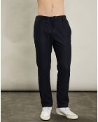 Pantalon en Laine mélangée Pétrolier marine