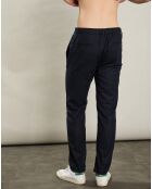Pantalon en Laine mélangée Pétrolier marine