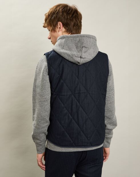 Gilet en Laine mélangée Vic marine