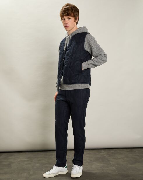 Gilet en Laine mélangée Vic marine