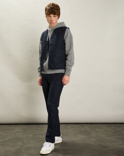 Gilet en Laine mélangée Vic marine