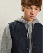 Gilet en Laine mélangée Vic marine