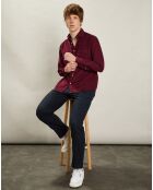 Chemise en Velours Milleraies regular Paul Pat rouge harvard