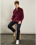 Chemise en Velours Milleraies regular Paul Pat rouge harvard