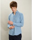 Chemise en Velours Milleraies Tempête Pat chambray