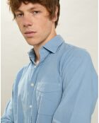 Chemise en Velours Milleraies Tempête Pat chambray
