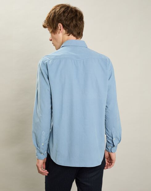 Chemise en Velours Milleraies Tempête Pat chambray