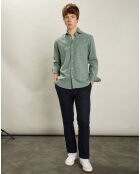 Chemise en Flanelle regular Paul vert cyprès